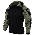 Tactisch sneldrogend gevechtsshirt met capuchon voor heren