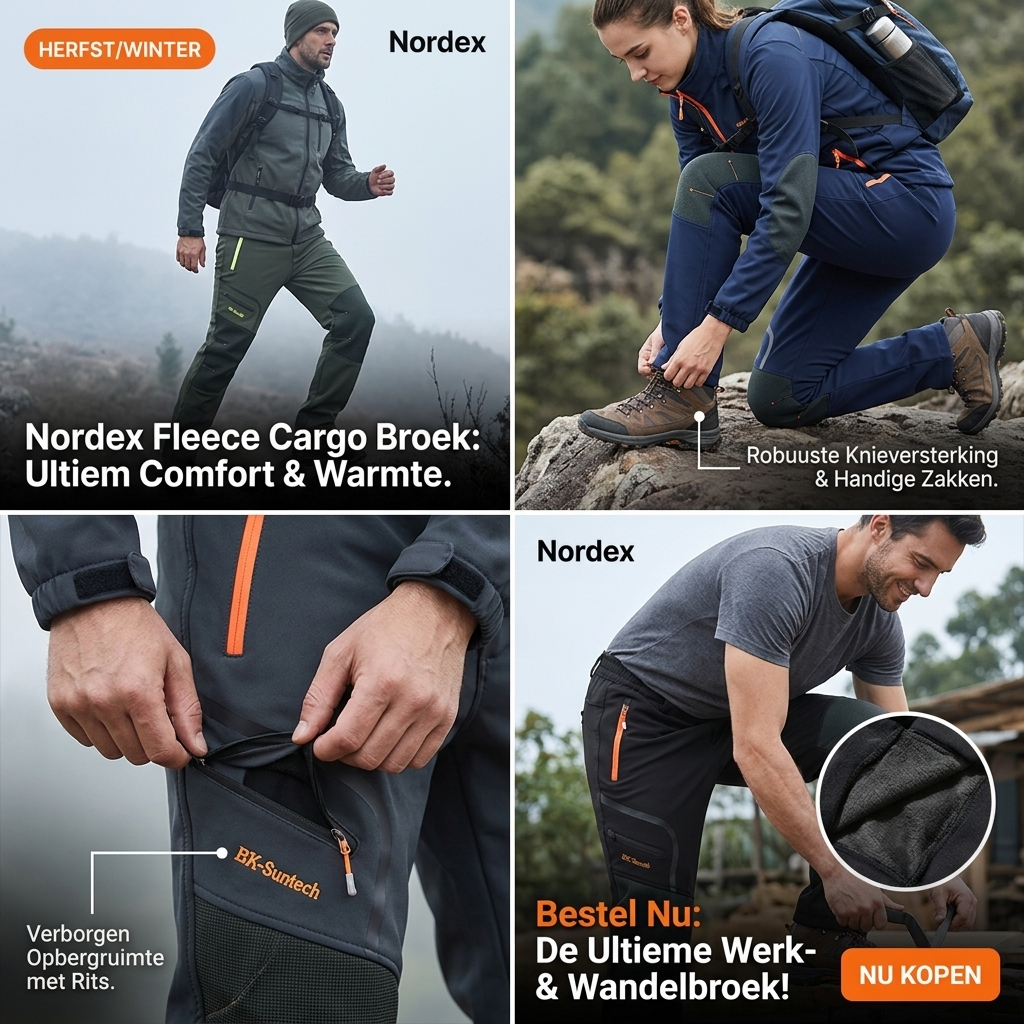 Nordex Fleece Cargo Broek - 1+1 Gratis