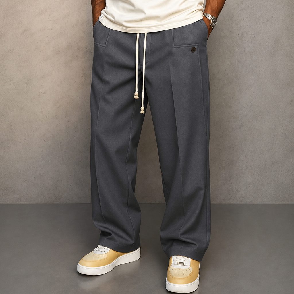 Maastricht – Comfortabele Linnenlook Broek voor Heren