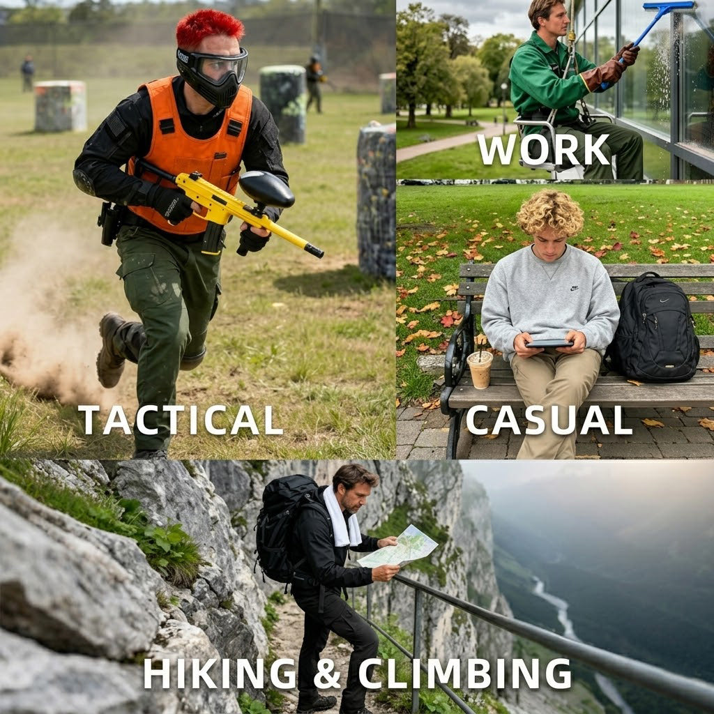 Men's Water-Resistant Tactical Multi-Pocket Softshell Pants