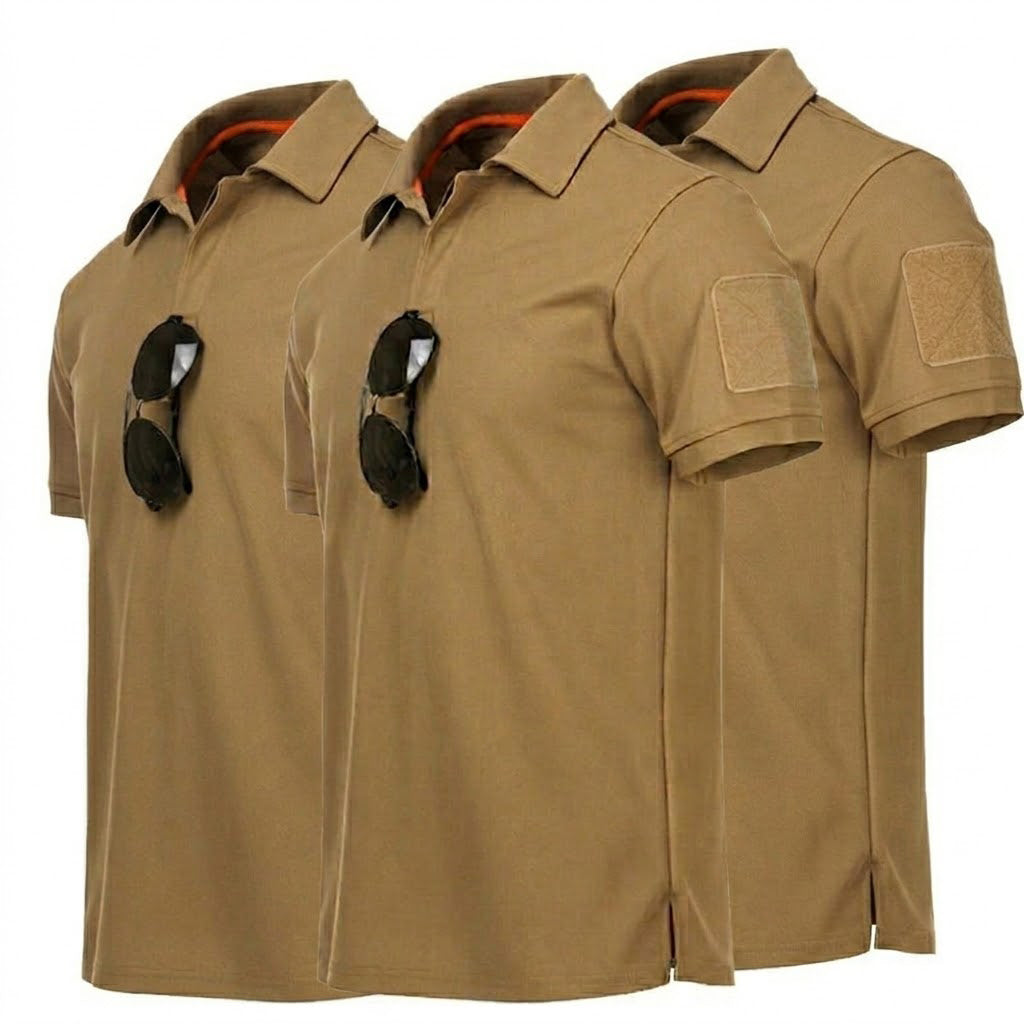 3-pack slijtvaste en sneldrogende polo T-shirts voor heren