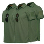 3-pack slijtvaste en sneldrogende polo T-shirts voor heren