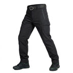 Men's Water-Resistant Tactical Multi-Pocket Softshell Pants