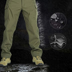 Men's Water-Resistant Tactical Multi-Pocket Softshell Pants