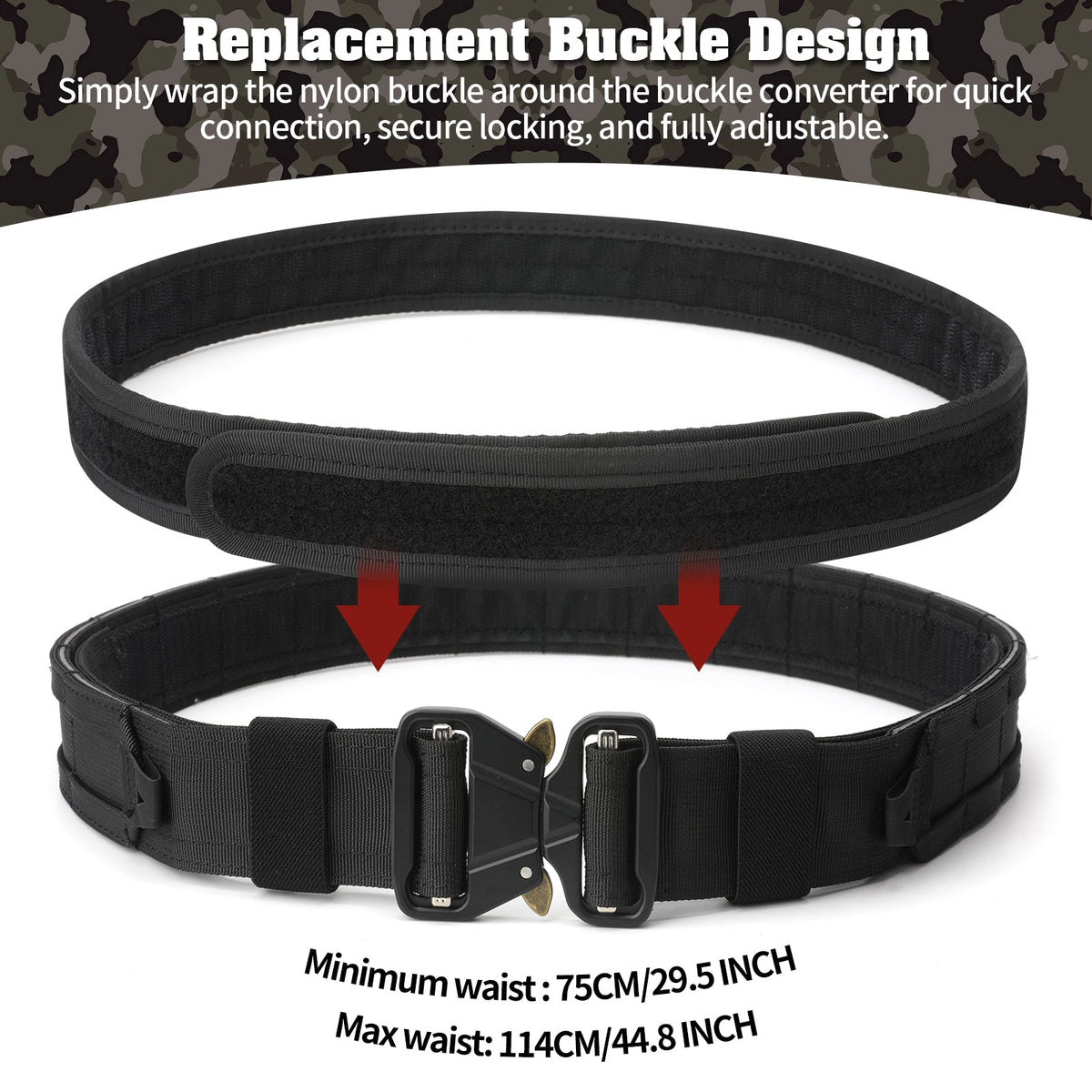 5-in-1 Tactical Duty Riem met Snelontgrendeling