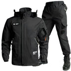 Tactische softshell werkkledingset voor heren – Jas en cargobroek met meerdere zakken