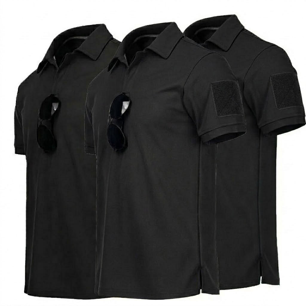 3-pack slijtvaste en sneldrogende polo T-shirts voor heren