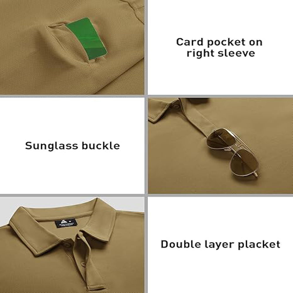 3-pack slijtvaste en sneldrogende polo T-shirts voor heren