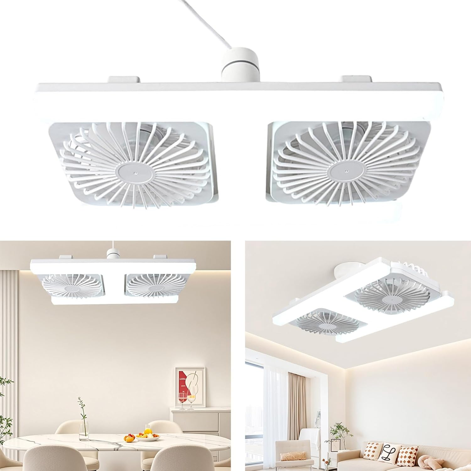 AirLight Pro - 2-in-1 LED Plafondventilator: Koeling & Licht