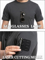 Tactisch sneldrogend T-shirt top voor heren