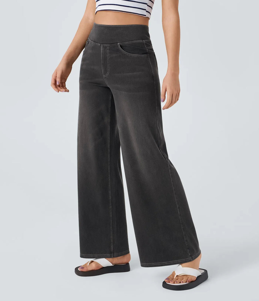 FlexFit™ | Comfortabele & Elastische Broek Met Hoge Taille