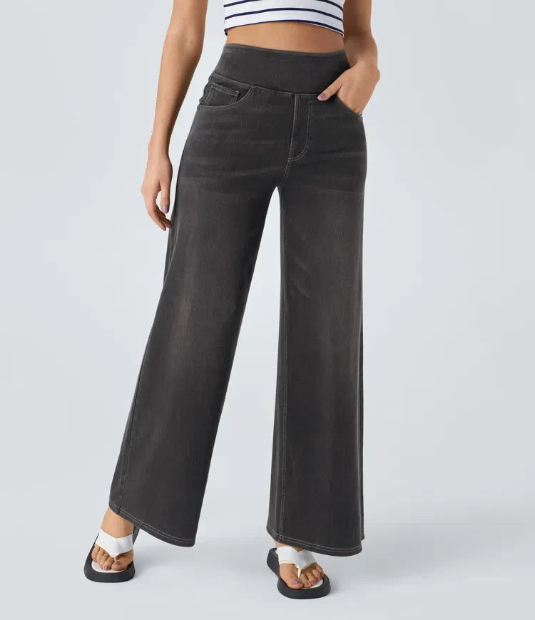 FlexFit™ | Comfortabele & Elastische Broek Met Hoge Taille
