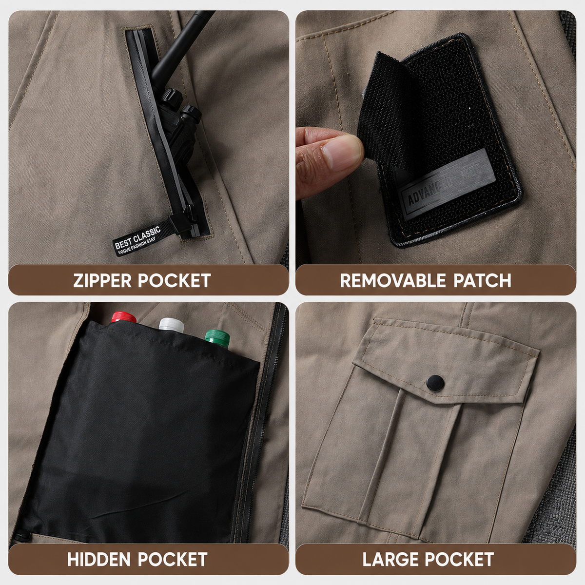 Tactische softshell werkkledingset voor heren – Jas en cargobroek met meerdere zakken