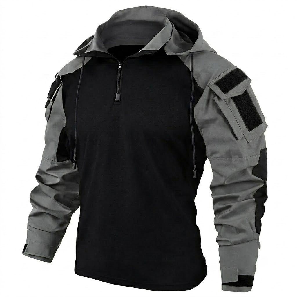 Tactisch sneldrogend gevechtsshirt met capuchon voor heren