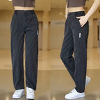 Aurora-broek van zijde en koele polyester