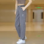 Aurora-broek van zijde en koele polyester