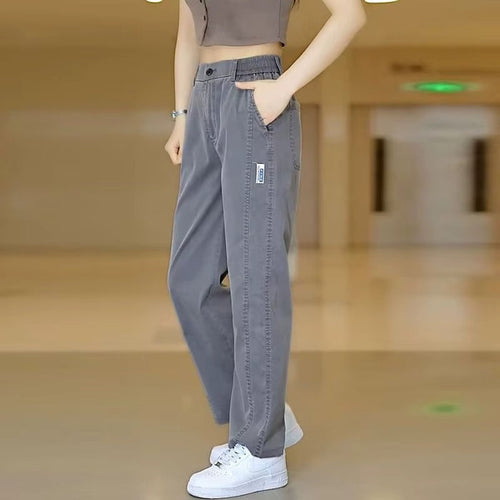 Aurora-broek van zijde en koele polyester