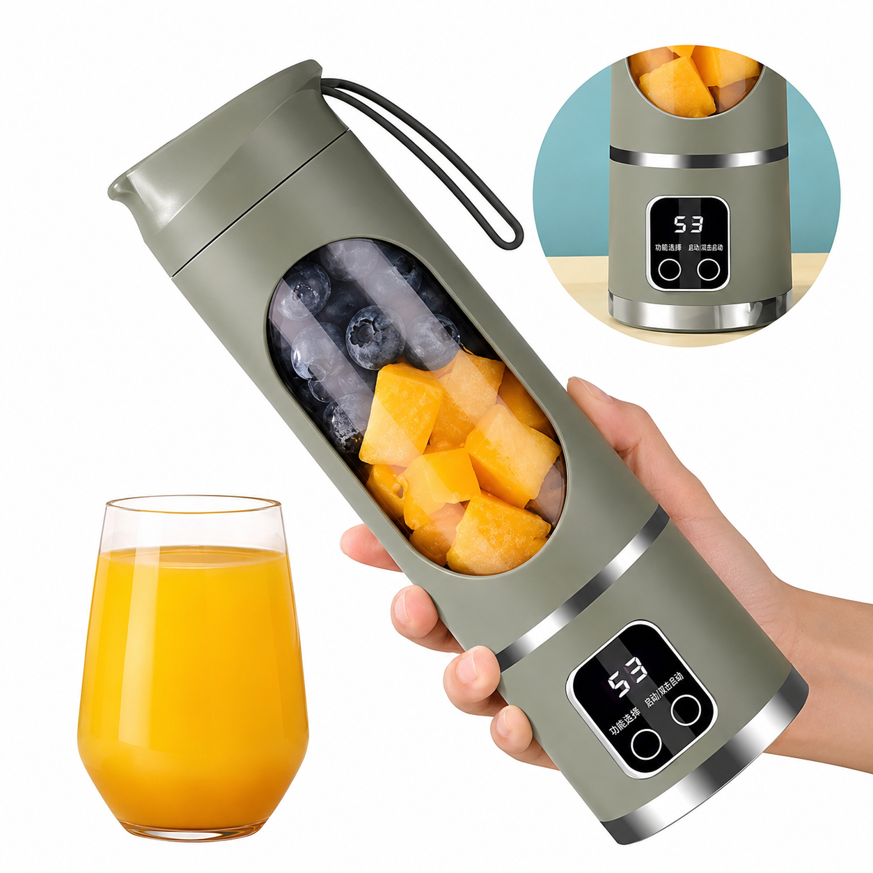 Mis Deze Revolutionaire Draagbare Blender Niet - DualKracht