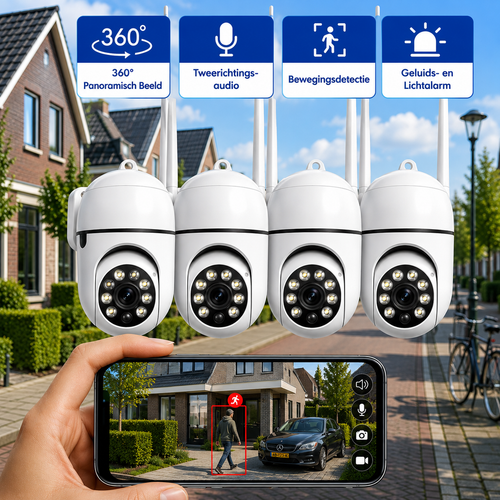 360° Slimme Wi-Fi Full HD Beveiligingscamera