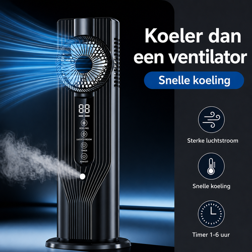 BreezeFlow Pro - Zeer krachtige draagbare airconditioner