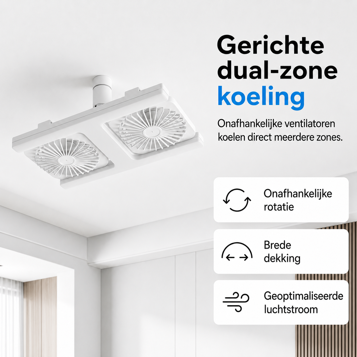 AirLight Pro - 2-in-1 LED Plafondventilator: Koeling & Licht