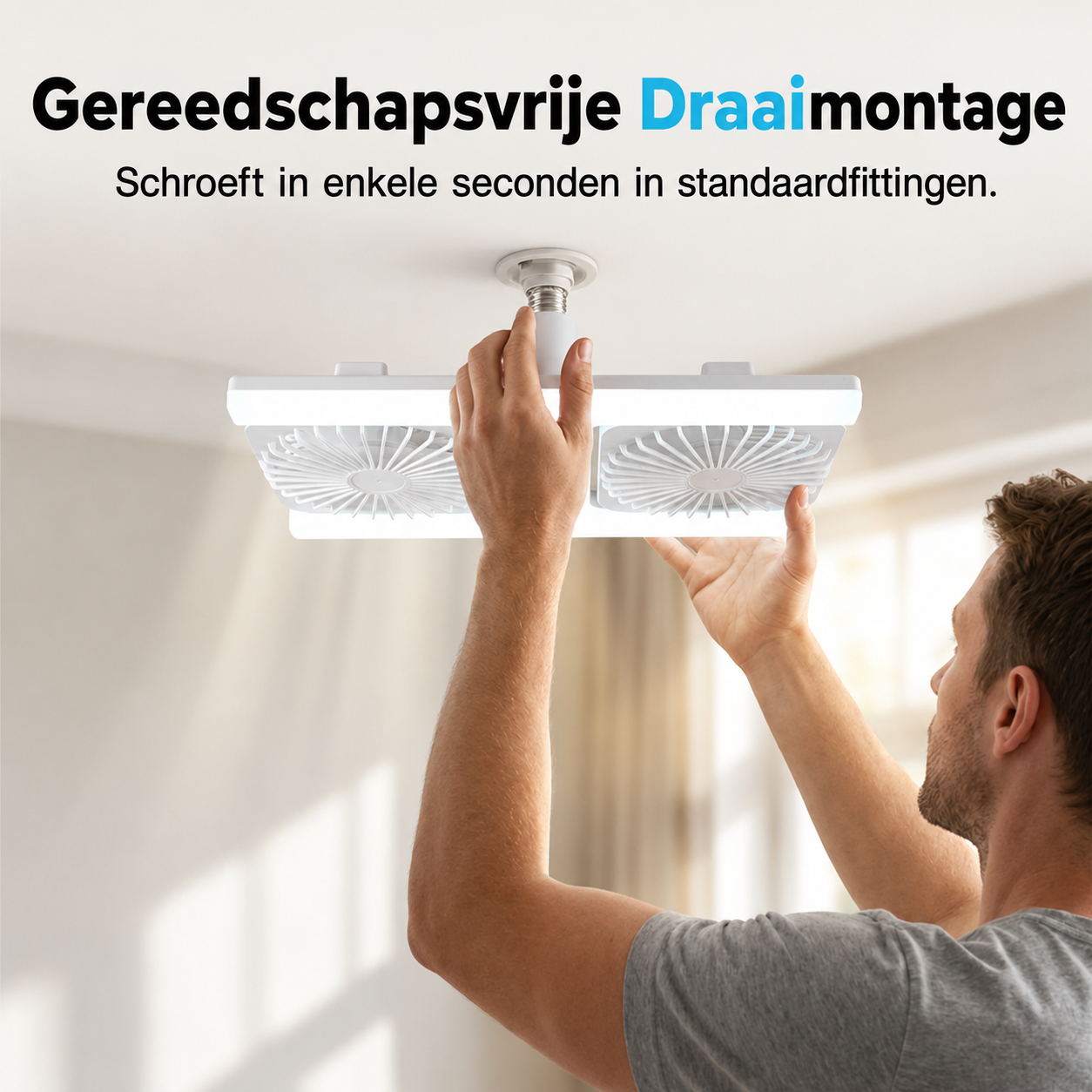 AirLight Pro - 2-in-1 LED Plafondventilator: Koeling & Licht