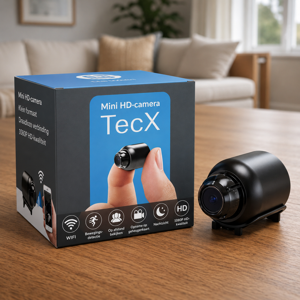 TecX - Nano Vision HD: Mini WiFi Beveiligingscamera