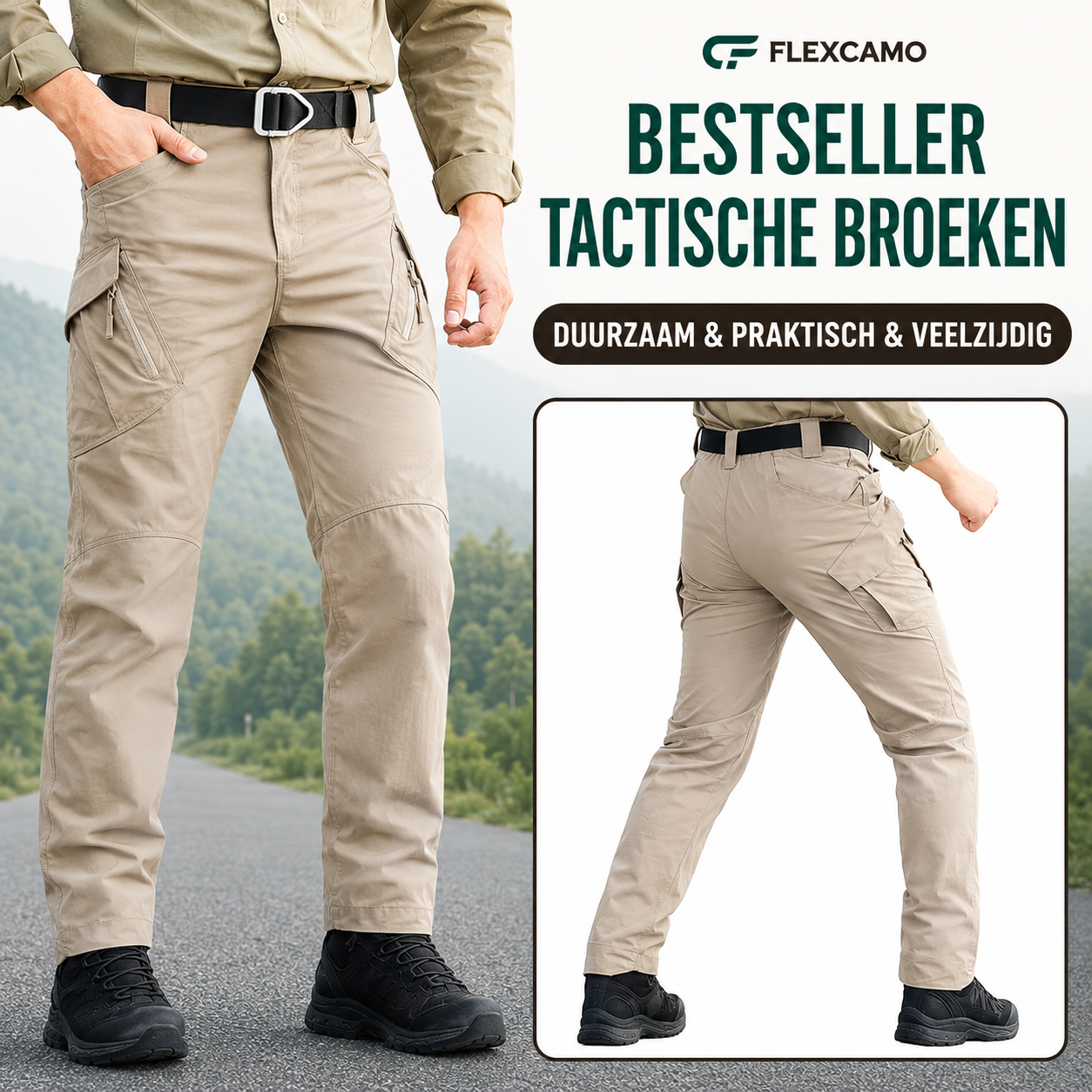 FlexCamo - Tactische Waterdichte Broek