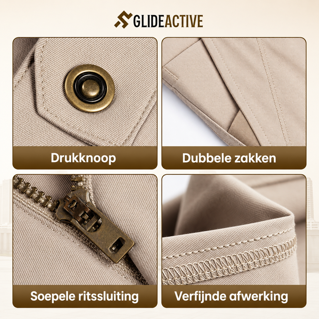 GlideActive – Ultra-stretch comfortabele casual broek