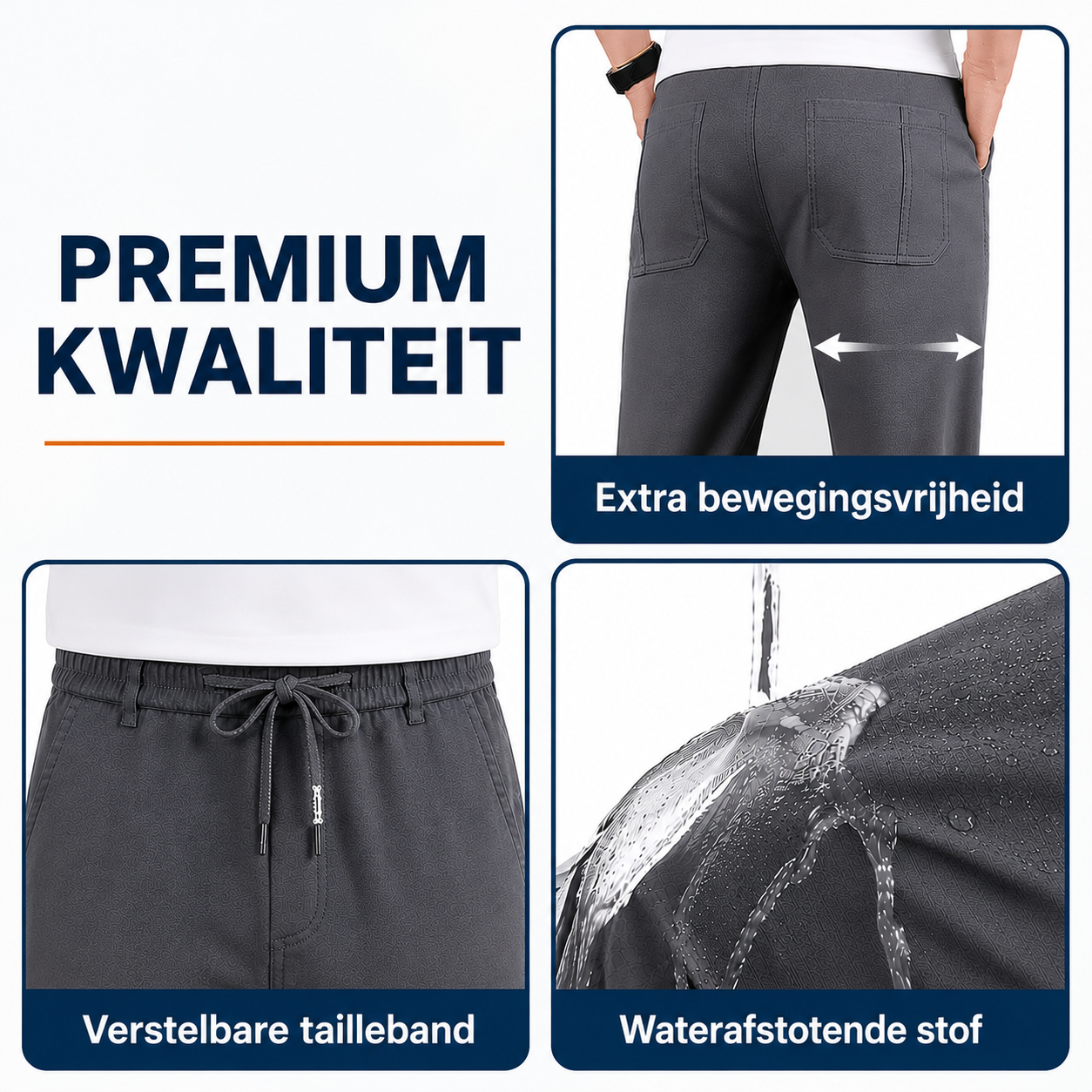 MultiPants - Ultra-stretch, lichtgewicht, ademende cargobroek