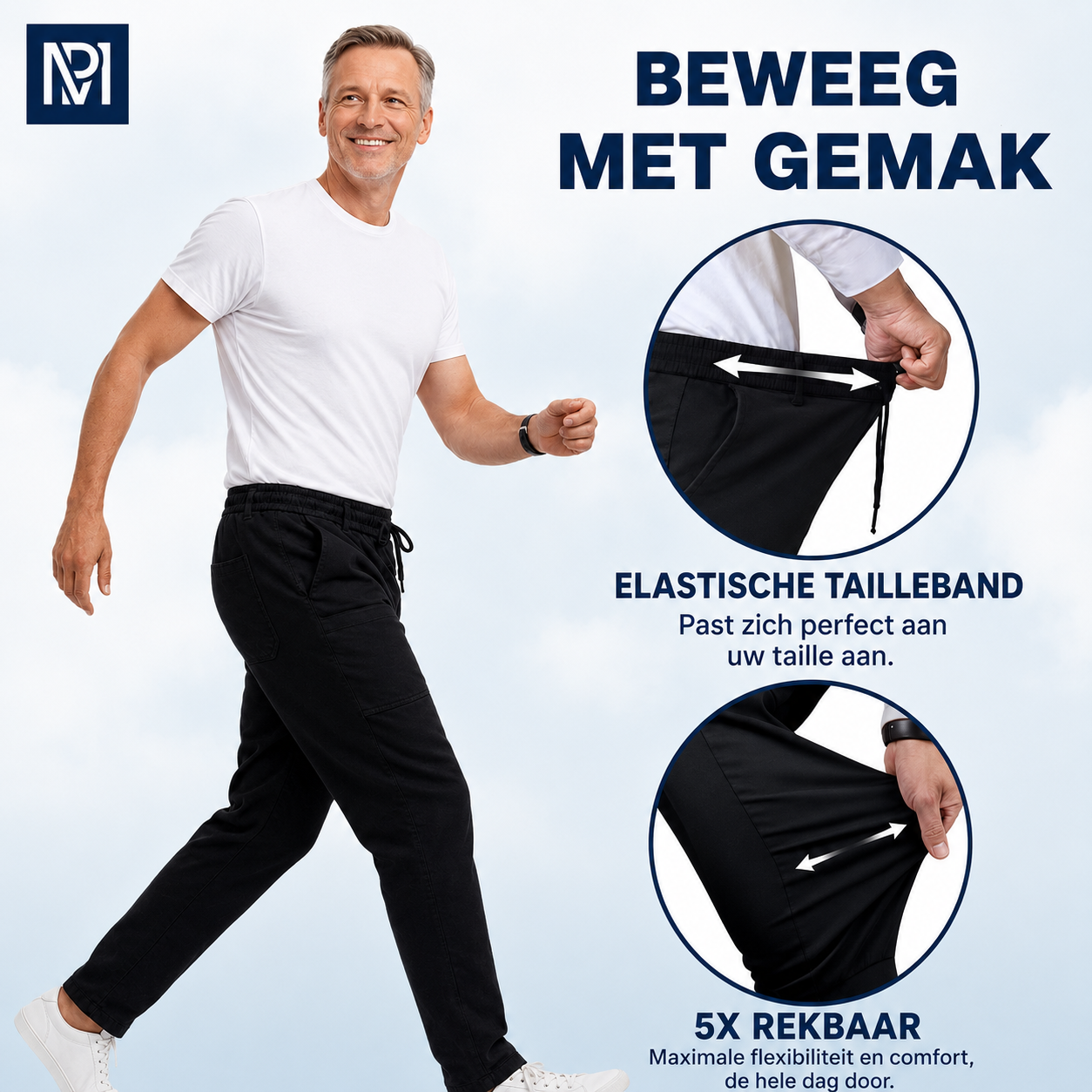 MultiPants - Ultra-stretch, lichtgewicht, ademende cargobroek