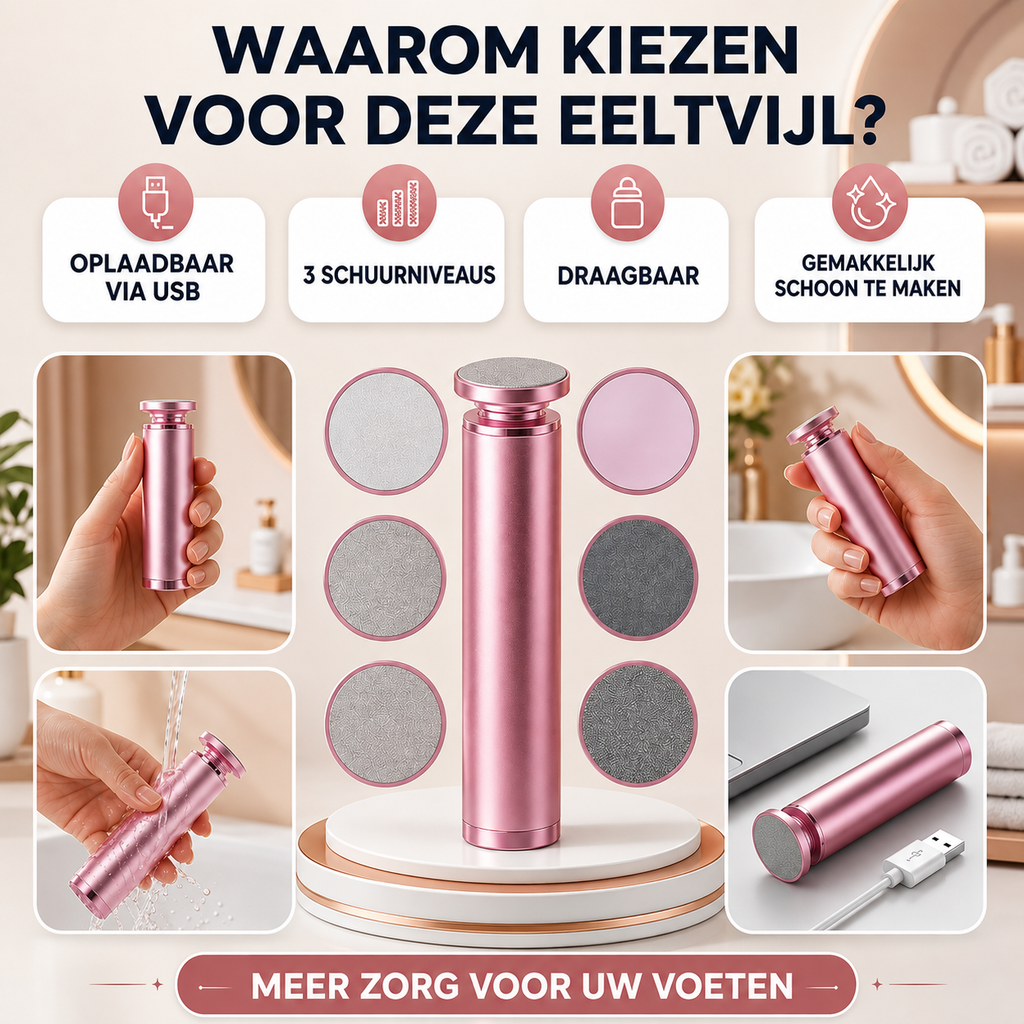 DERMASMOOTH PRO — Elektrische Eeltverwijderaar