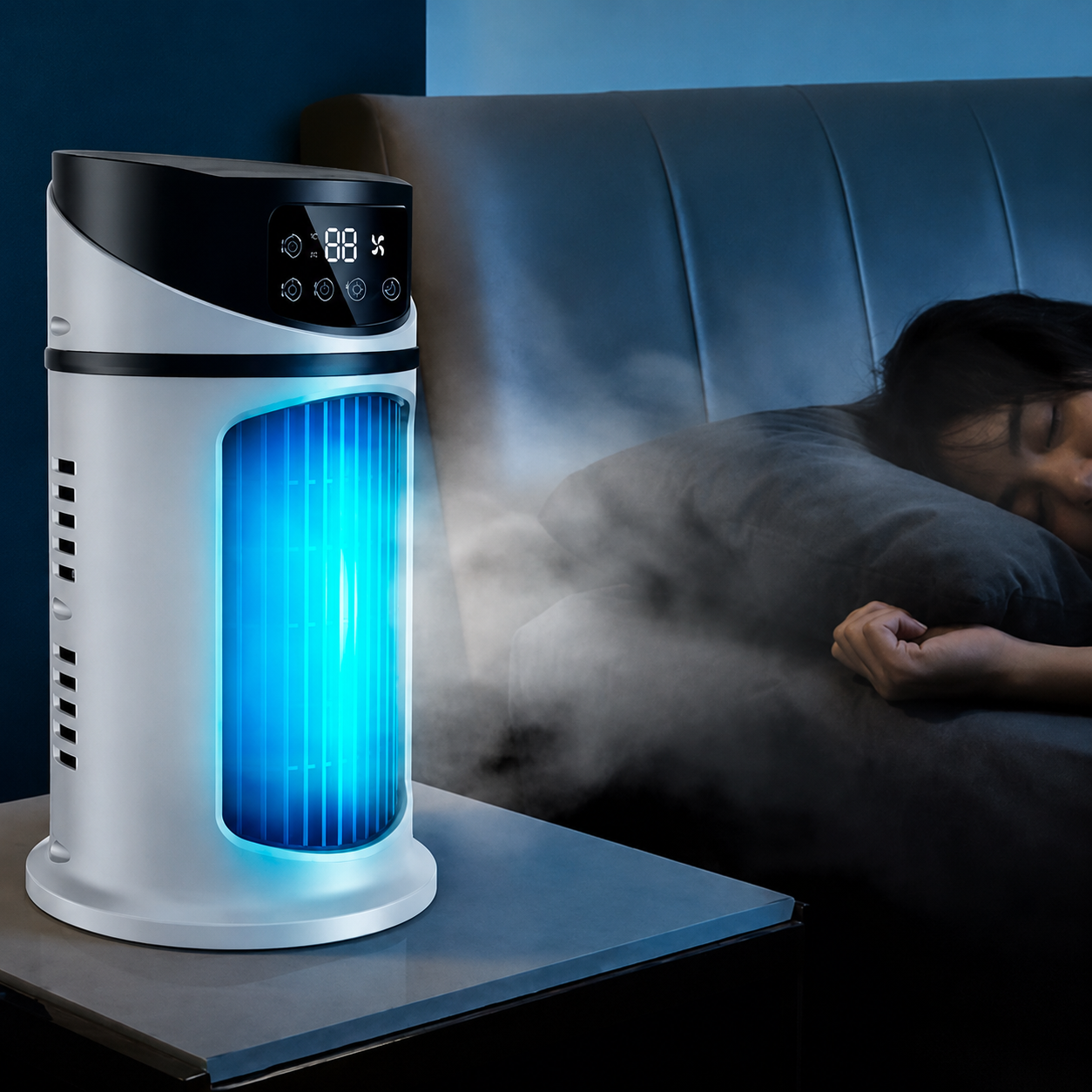 Draagbare Mini Airconditioner & Luchtbevochtiger - AirFrost