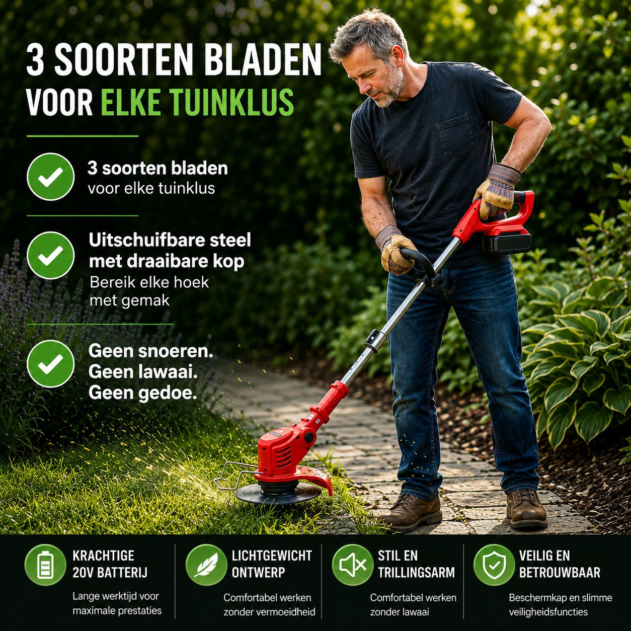 Titanedge | De 3-in-1 draadloze elektrische trimmer