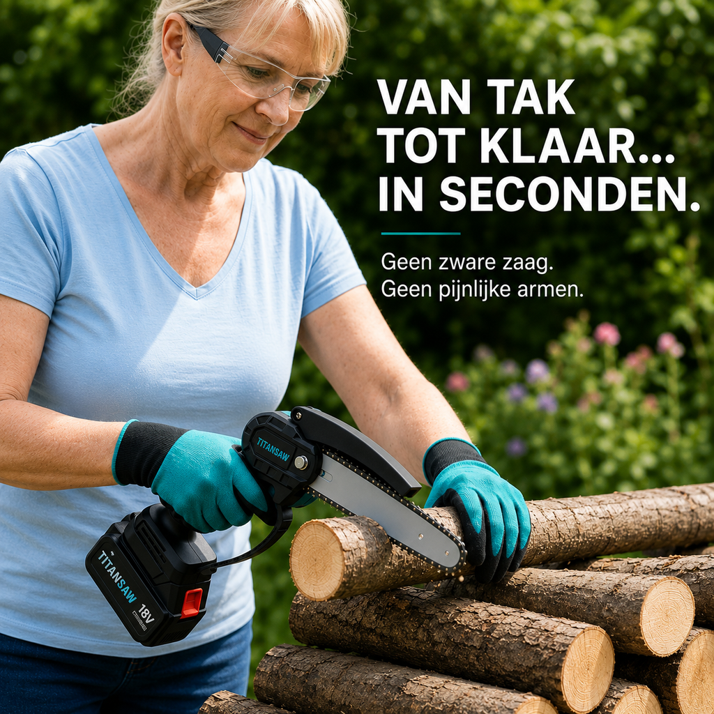 Titansaw 1-hand | De éénhandige takkenkettingzaag