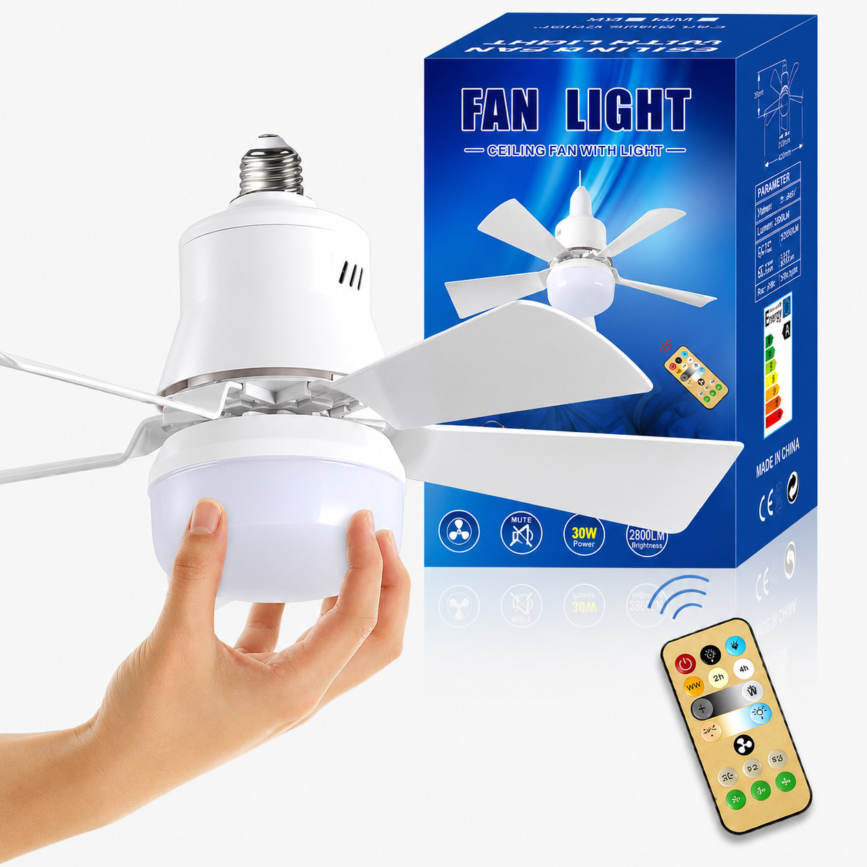 SmartBreez - LED Plafondventilator + Afstandsbediening