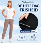StretchActive - Ultra Stretch Ijszijde Comfortabele Casual Damesbroek