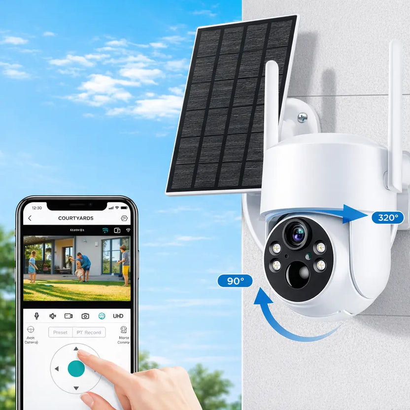 Energy Vision 4K Zon de Camera - 100% Bestand tegen Stroomuitval