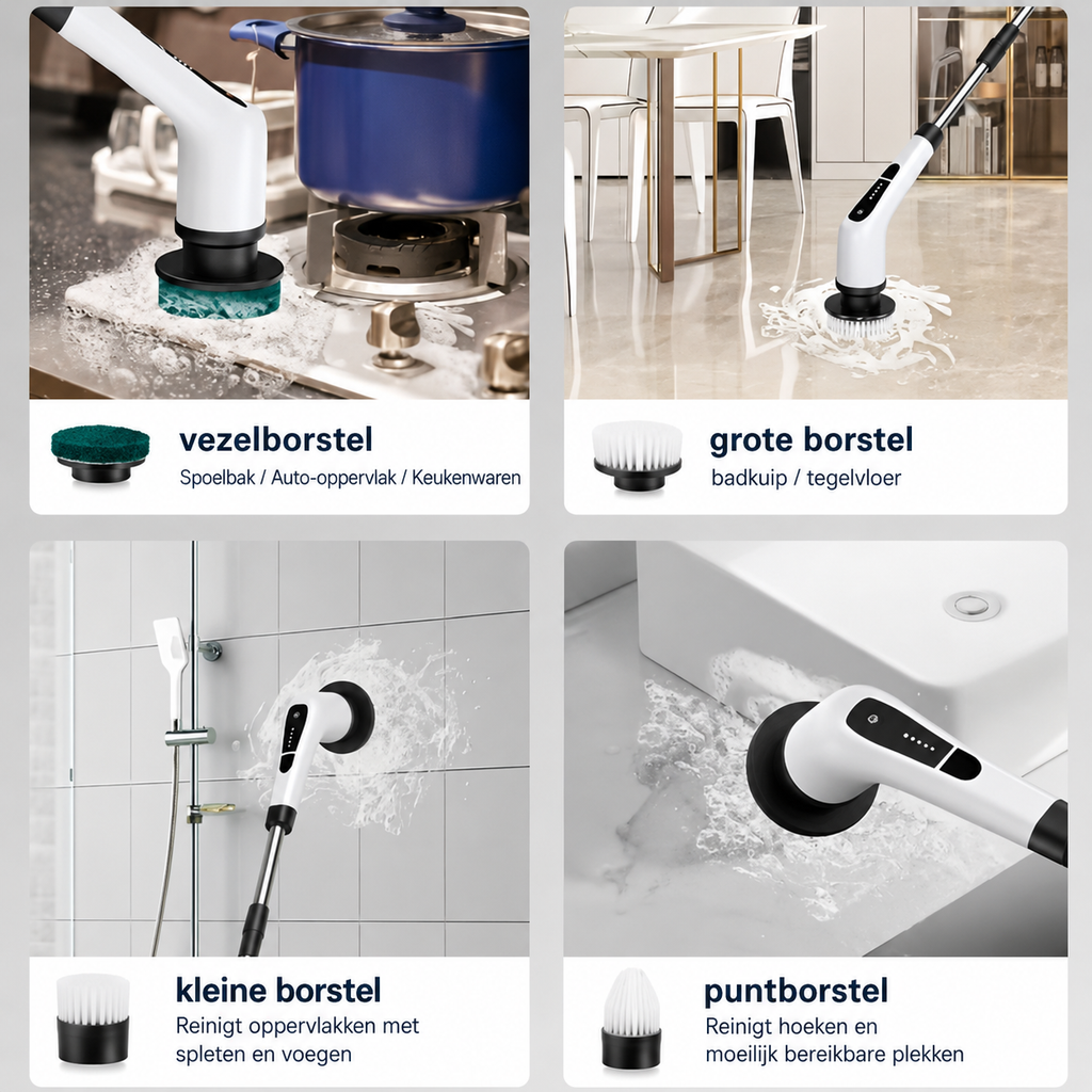MaxTrim 9-in-1 - Elektrische Schoonmaakborstel