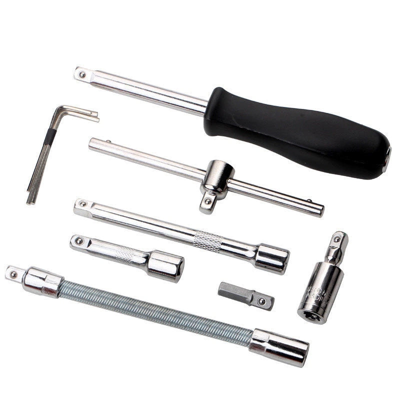 Complete 46-delige gereedschapsset van staal met koffer