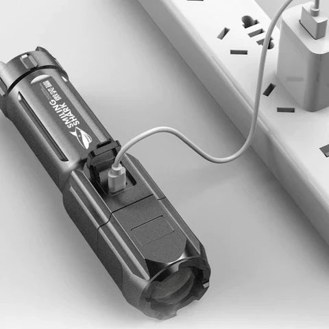 Draagbare tactische LED oplaadbare USB super krachtige zaklamp