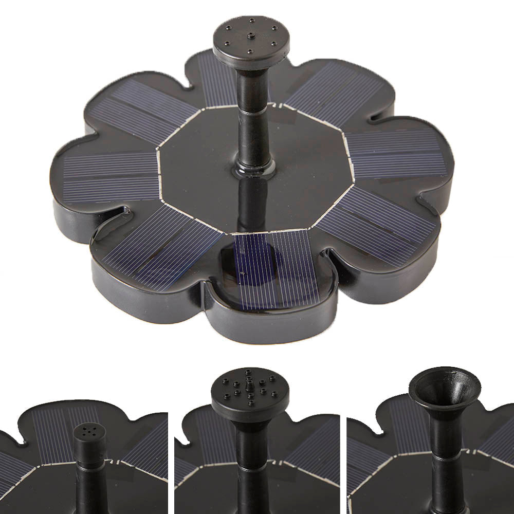 Voedertafel voor vogels met zonnelader - Tuinversiering