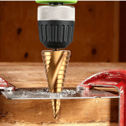 Compleet Kit met 6 Gegradueerde Titaanboorkoppen