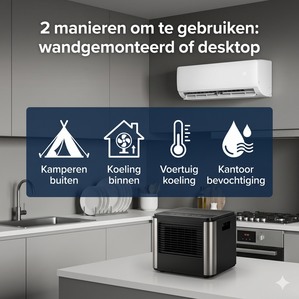 AeroWall Draadloos - Mobiele draadloze wandairco