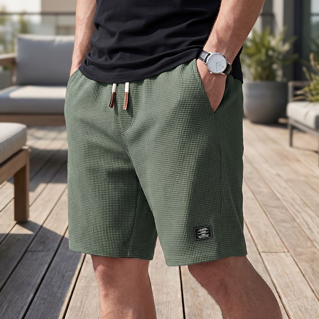 Korte broek heren | Comfortabele zomer short met elastische taille | 1+1 GRATIS