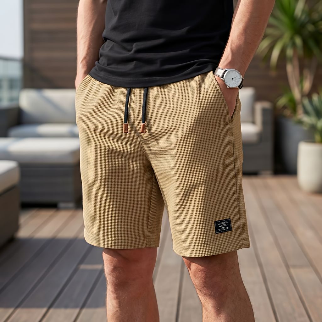 Korte broek heren | Comfortabele zomer short met elastische taille | 1+1 GRATIS