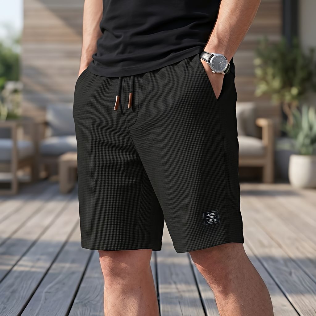 Korte broek heren | Comfortabele zomer short met elastische taille | 1+1 GRATIS