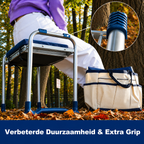 Inklapbare 2-in-1 Tuinknieler met Zitbank
