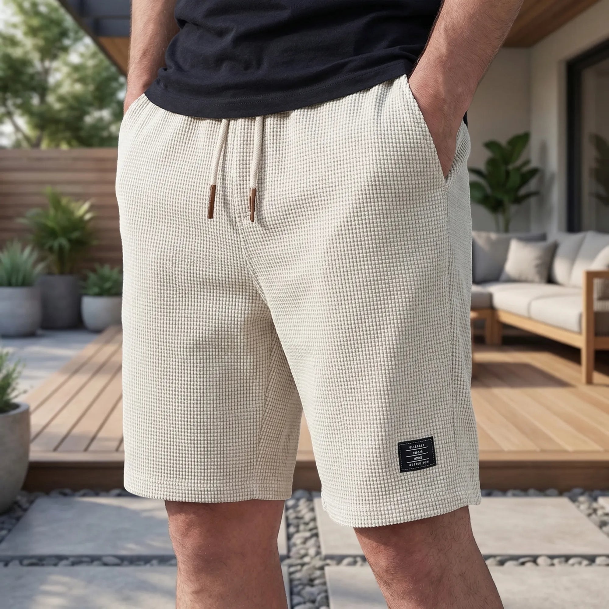 Korte broek heren | Comfortabele zomer short met elastische taille | 1+1 GRATIS