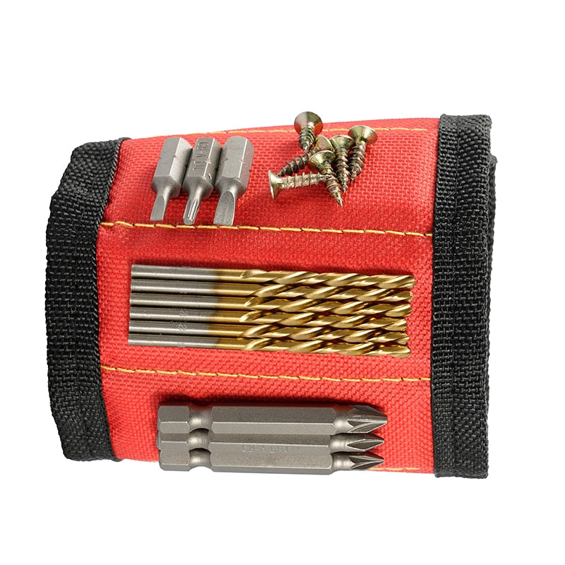 Magnetische armband voor schroeven, gereedschap en spijkers